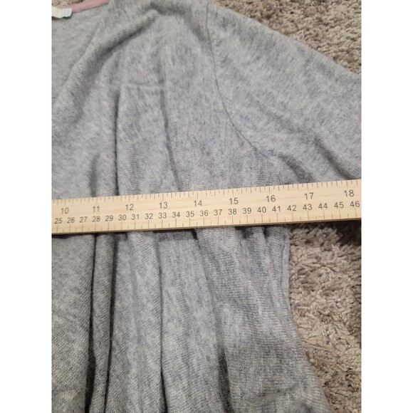 Boden Womens Size 10 Open Cardigan Gray Waterfall Wool Cashmere Blend - Picture 4 of 6